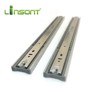 Drawer Slide Factory Linsont OEM Factory 45mm Ball Bearing Full Extension Soft Close Drawer Slide