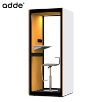 Cabine de travail modulaire moderne en bois insonorisée, cabine de bureau acoustique individuelle en bois, vente en gros d'usine