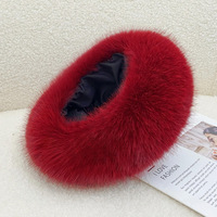 Couvre-oreilles d'hiver coupe-vent pour activités extérieures, bonnet de ski en fourrure épaisse et moelleuse, bandeau en peluche de couleur unie