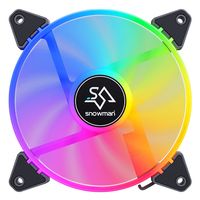 Ventilador de PC GF120 ARGB de 120 mm, Blanco, PWM, 20dBA, Silencioso, 5V, Sincronización en Cadena, para Computadoras de Juego, Proveedor OEM al por Mayor