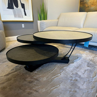 Avec le fabricant de produits Table basse en dalle de pierre de salon design de luxe Table en dalle de pierre moderne