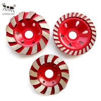 LITTLE ANT Disque de meulage diamanté turbo brasé à bas prix, 4 pouces (100 mm), pour meuleuse d'angle, pour marbre et pierre