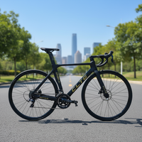 L-TWOO RX12 – Vélo de course aérodynamique en fibre de carbone, vente directe usine, 700C, freins à disque hydrauliques Shimano 105/24S, 22 vitesses, léger
