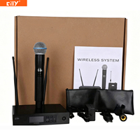 Système de microphone sans fil numérique professionnel monocanal QLXD4 de haute qualité pour conférences/spectacles