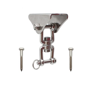 In acciaio inossidabile 360 gradi girevole mascella girevole gancio gancio appendiabiti parete parete 70x40mm amaca Yoga Boxing Hardware - Product Image 2