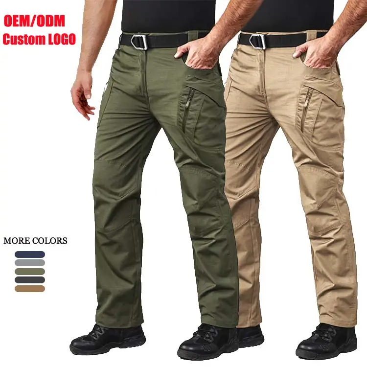 Pantaloni tattici da uomo all'ingrosso leggeri, pantaloni Cargo Ripstop Security Guard con Multi tasche, pantaloni da combattimento OEM