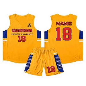 Maillot de basketball unisexe personnalisé avec logo, motif, sublimation, polyester respirant, séchage rapide, anti-humidité, grande taille, vente en gros - Product Image 1