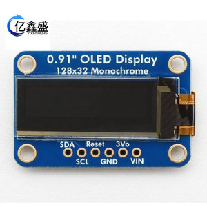 YIXINSHENG - Módulo de Interfaz I2C Monocromático con Pantalla OLED de 0.91 Pulgadas y 128x32 Píxeles - Product Image 1