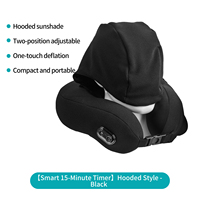 Oreiller de massage cervical pour la relaxation musculaire avec lumière rouge apaisante et chauffage, coussin de thérapie électrique portable