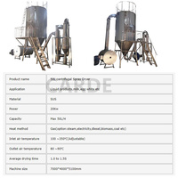 Machine de séchage par pulvérisation de lait de protéine de lactosérum de jus liquide Lpg 50 industrielle Séchoir par pulvérisation de poudre d'algues de soupe d'oeufs de carotte déshydratée