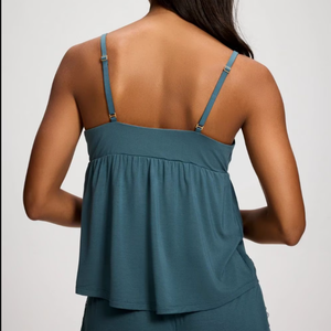 Conjunto de Ropa de Casa para Mujer, Imprescindible, con Cuello en V, Detalles de Encaje, Camiseta y Pantalones Cortos, Tirantes Ajustables, Corte Holgado, para Uso Diario o Nocturno - Product Image 3
