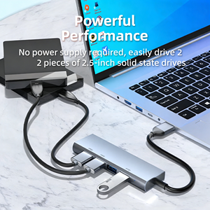 Hub USB 3.0 de Aluminio de 4 Puertos con HDMI 2.0 y Soporte de Video 4K para <span class=keywords><strong>Mac</strong></span> <span class=keywords><strong>Mini</strong></span> M4 <span class=keywords><strong>M2</strong></span>, Periférico para Computadora Portátil, Envío Inmediato - Product Image 5