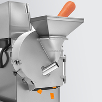 DQC101 Multifunctionele RVS Elektrische Kruiden-, Groente- en Fruit Snijmachine Automatische Motor Hoge Capaciteit Restaurant Gebruik