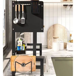 Multipurpose Kitchen Storage Rack With Dish Drainer And Chopstick Holder For Sink Area - Product Image 2