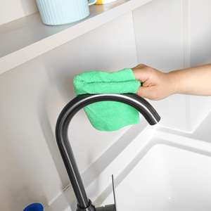 Chiffon en microfibre 300gsm pour le nettoyage <span class=keywords><strong>de</strong></span> la salle <span class=keywords><strong>de</strong></span> bain 30x40cm 40x40 Serviette pour le miroir, le verre, l'évier et l'<span class=keywords><strong>eau</strong></span> pour la salle blanche <span class=keywords><strong>de</strong></span> surface générale - Product Image 1