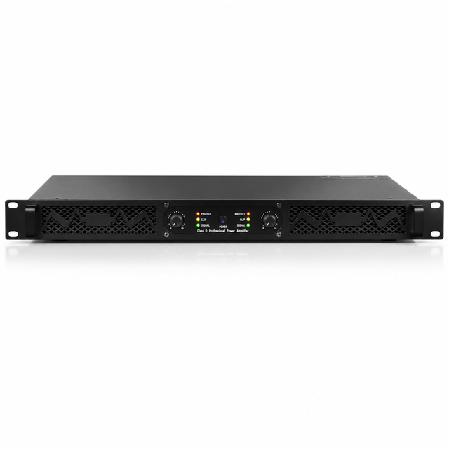 2 Channel 400W Class AB Power Amplifier Professional Audio Amp for PA Speakers Subwoofers Stage KTV Sound System