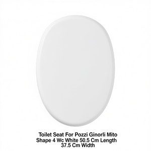 Asiento de Inodoro para Pozzi Ginori Mito Forma 4 WC Blanco 50.5 cm de Largo 37.5 cm de Ancho - Product Image 3