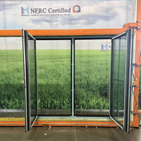 Fenêtres en aluminium à triple vitrage à isolation thermique de haute qualité certifiées NFRC avec grilles