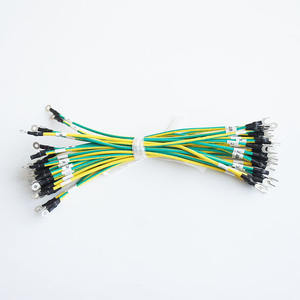 Groene Gele Elektrische Kabel Vork En Ring Terminal Draad Harnas - Product Image 1