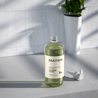 Botol Silinder Lotion Perawatan Kulit 1000ml Kustom, Set Botol Pompa Serum Toner Minyak Wajah Kosmetik Mewah
