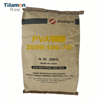 Neimenggu Shuangxin Polyvinyl Alcohol PVA 2699 CAS9002-89-5 Adhésif et mastic pour la construction et la céramique Sac de 25 kg