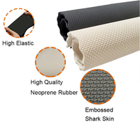 Tissu néoprène gaufré antidérapant texturé SBR CR, directement de l'usine, pour équipements de protection sportive OEM ODM