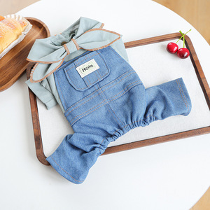 Ropa para Mascotas PETCIRCLE para Primavera y Otoño, Perros Pequeños, Diseño Lindo y Moderno, Overol con Cuello de Lazo - Product Image 3