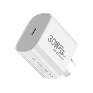 30W GaN PD Charger With QC3.0 Dual Type C Ports Fast Charging <b>Universal</b> <b>Adapter</b> White - Product Image 2