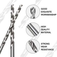 HSS M2 M35 M42 Cobalt 5% 8% Foret hélicoïdal à revêtement parallèle pour le forage de métaux en acier inoxydable DIN338 à grande vitesse