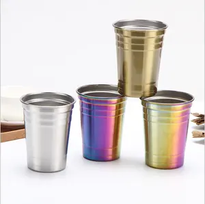 304 Stainless Steel Single Layer Crimping Beer Cup