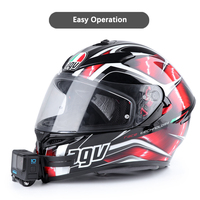 Accessoires de caméra de sport Support de casque Support de menton pour caméra d'action D-JI Support de casque de moto pour casque Go-pros