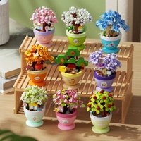 Blocs de construction en plastique Hot Jade Crabapple, 288 pièces, mini briques DIY, jouet éducatif, décoration de la maison, cadeau de Noël pour enfants