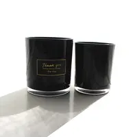 Hoge Kwaliteit Luxe Elegante Innerlijke Spray Serie Glazen Kaars Pot Met Deksels