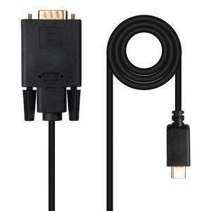 Cable convertidor - USB-C a VGA, 1.8 m, conecta dispositivos USB-C a pantallas VGA, material duradero, fácil de usar y portátil. - Product Image 1