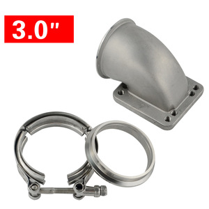 Kit de raccords coudés à 90 degrés pour turbocompresseur Poyracing 3,0 pouces pour modèles T3 T4 - Product Image 2