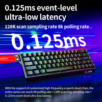 LDON New Mechanical 68-Key Laser Magnetic Axis RGB Backlit Ultra-Fast Aluminum Alloy Gaming Keyboard 8000Hz 0.01s Response