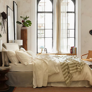 للبيع بالجملة غطاء لحاف من الكتان العضوي مغسول بالأحجار ، غطاء وسادة فاخر من الكتان - Product Image 1