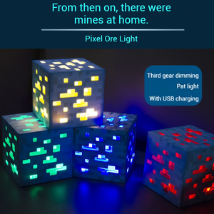 ไฟฉายพิกเซลรูปทรงลมเปลวไฟ ไฟกลางคืนเปลี่ยนสีได้ ของเล่นคริสตัลแบบเสียบปลั๊ก สำหรับเด็กทารกและเด็ก ของขวัญวันเกิด - Product Image 5