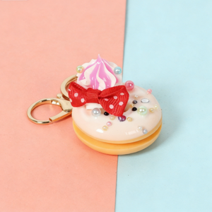 Grosir Gantungan Kunci Donat Kue Krim <span class=keywords><strong>Mini</strong></span> Simulasi Kartun Buatan Tangan Ramah Lingkungan Berkualitas Tinggi Kreatif - Product Image 5