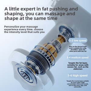 Professioneel massagepistool met dubbele kop en borstelmotor, verwisselbare opzetstukken, voor diepgaand spierherstel - Product Image 6
