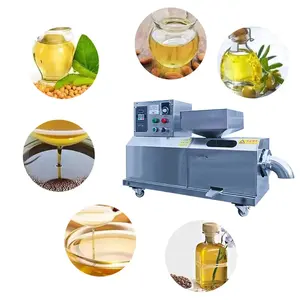 3-4.3kwCommercial Stainless Steel Automatic Flax Mustard Walnut Kernel Soybean Moringa Seed Organic Oil Press Machine