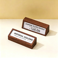 Papan Display Harga Meja Dekorasi Rumah Ramah Lingkungan dari Kayu Solid Berkualitas Tinggi, Stand Retail Mini
