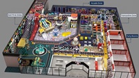 Fournisseur OEM : Ensembles de toboggans et piscines à balles souples pour enfants, pour sous-sols, centres commerciaux, parcs d'aventure et aires de jeux pour enfants