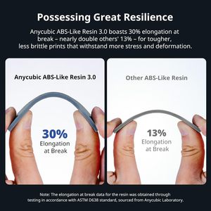 Anycubic Abs-Like <b>Resin</b> 3.0 Gray 1kg For 3D Printing High Precision Moulding - Product Image 2