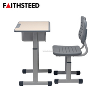 Nouveau bureau et chaise individuels pour étudiants, forte demande sur le marché, approvisionnement direct de l'usine chinoise