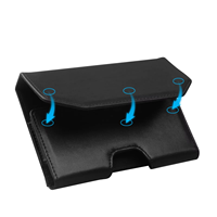 Étui de téléphone en cuir PU pour Microsoft Surface Duo 2 étui universel 4.7 à 5.5 pouces housse de téléphone en cuir véritable