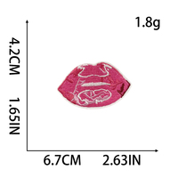 Vente en gros de patchs brodés personnalisés Y2K, thème rose assorti, badges thermocollants pour vestes, prêts à être expédiés