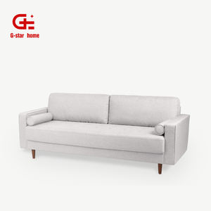 Orta yüzyıl Modern kapitone kanepe tersinir seksiyonel kanepe oturma odası L şeklinde 3 koltuk kumaşı kanepe - Product Image 3