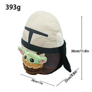 Produit pour le masque de casque de Din Djarin <span class=keywords><strong>Mandalorian</strong></span>, jouet en peluche Grogu avec rembourrage en coton PP, unisexe - Product Image 6