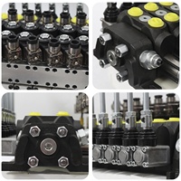 Hy-waloil DCV60 série 8 bobines, Section de poignée télécommandée, vanne directionnelle électro-hydraulique pour machines agricoles